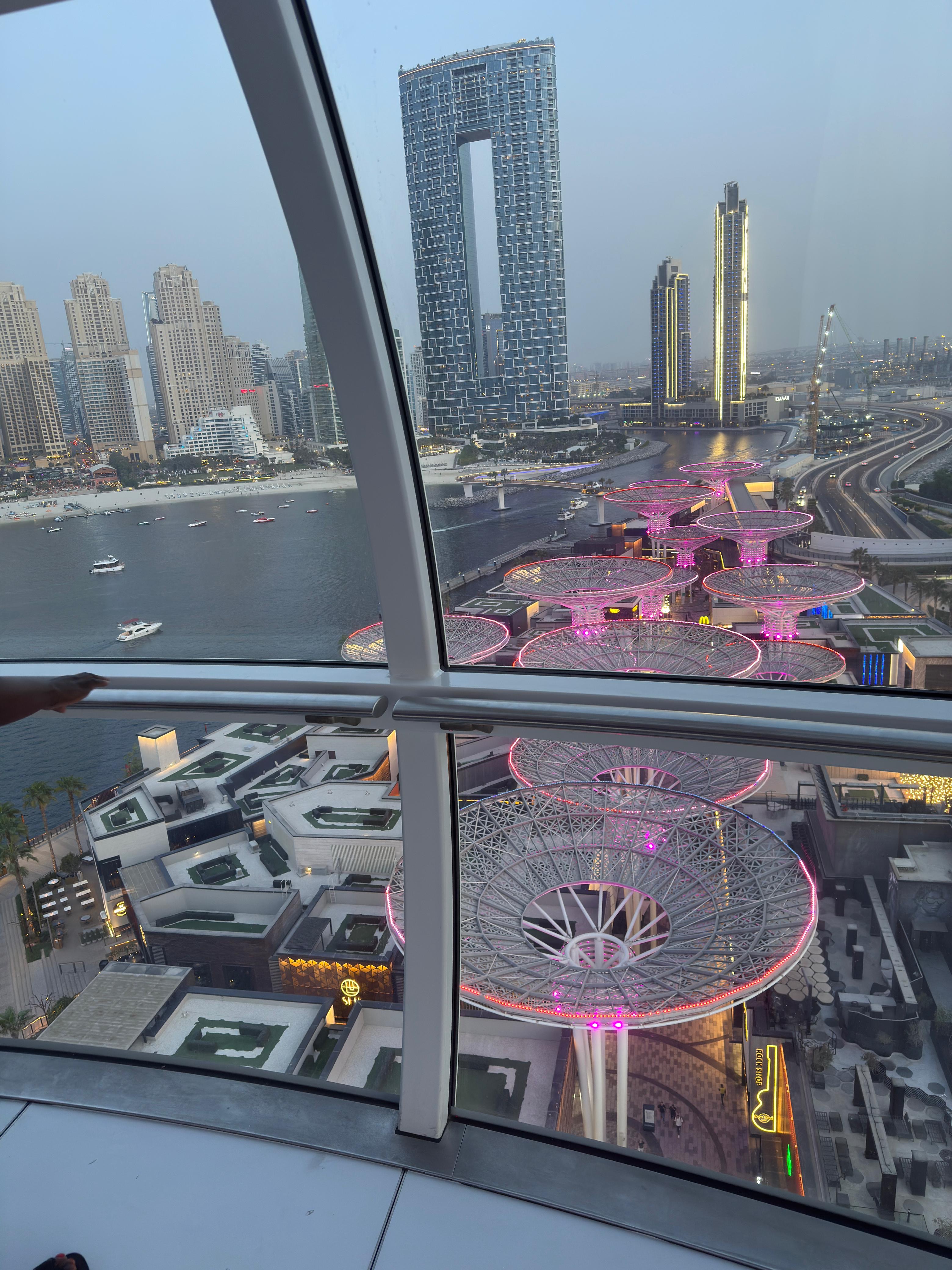 Ain Dubai Cabin view